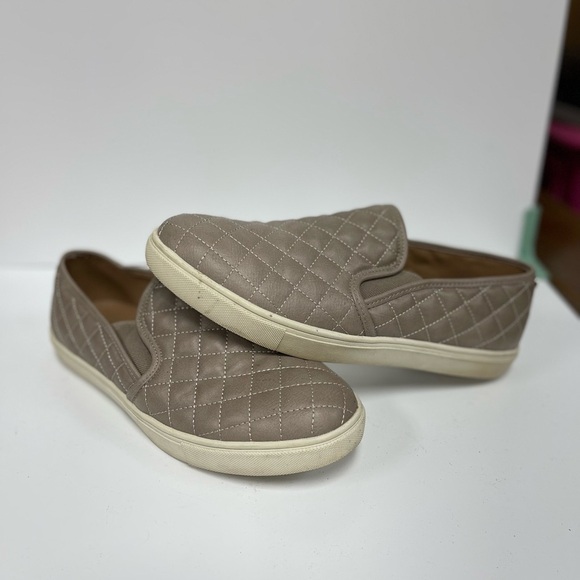 Steve Madden Quilted Slip-On Sneakers - Taupe - Picture 2 of 3